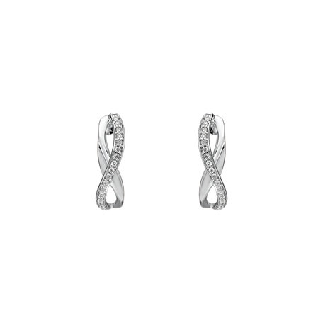 Náušnice s diamantmi Infinite Glory