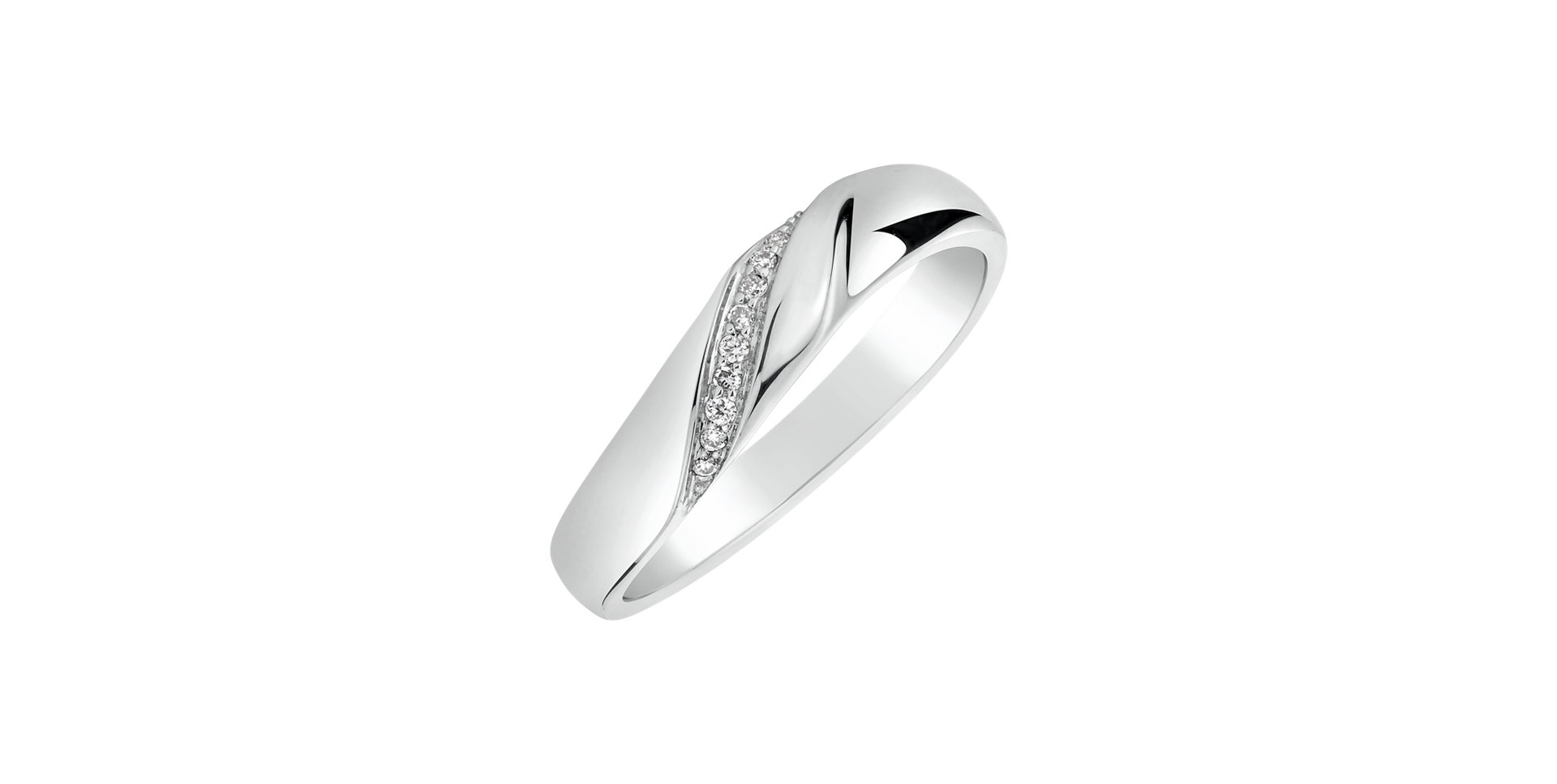 Prsteň s diamantmi Eternity Ray