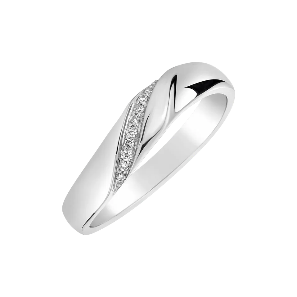Prsteň s diamantmi Eternity Ray