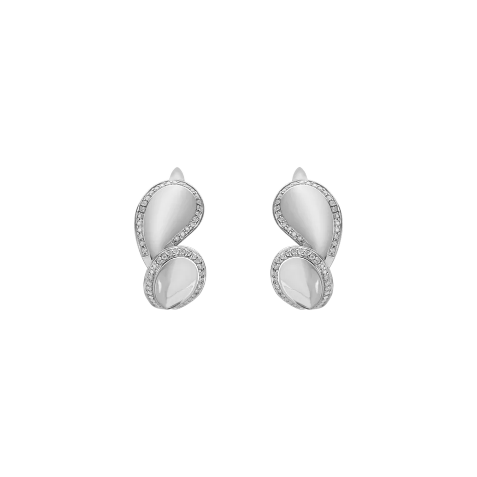 Náušnice s diamantmi Fancy Drops