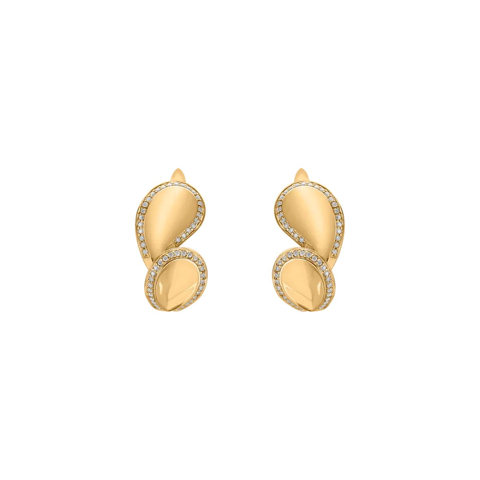 Náušnice s diamantmi Fancy Drops