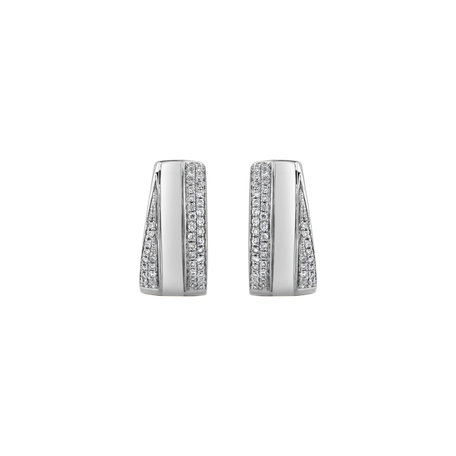 Náušnice s diamantmi Sparkling Dew