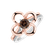 Prsteň s bielymi a hnedými diamantmi Astral2