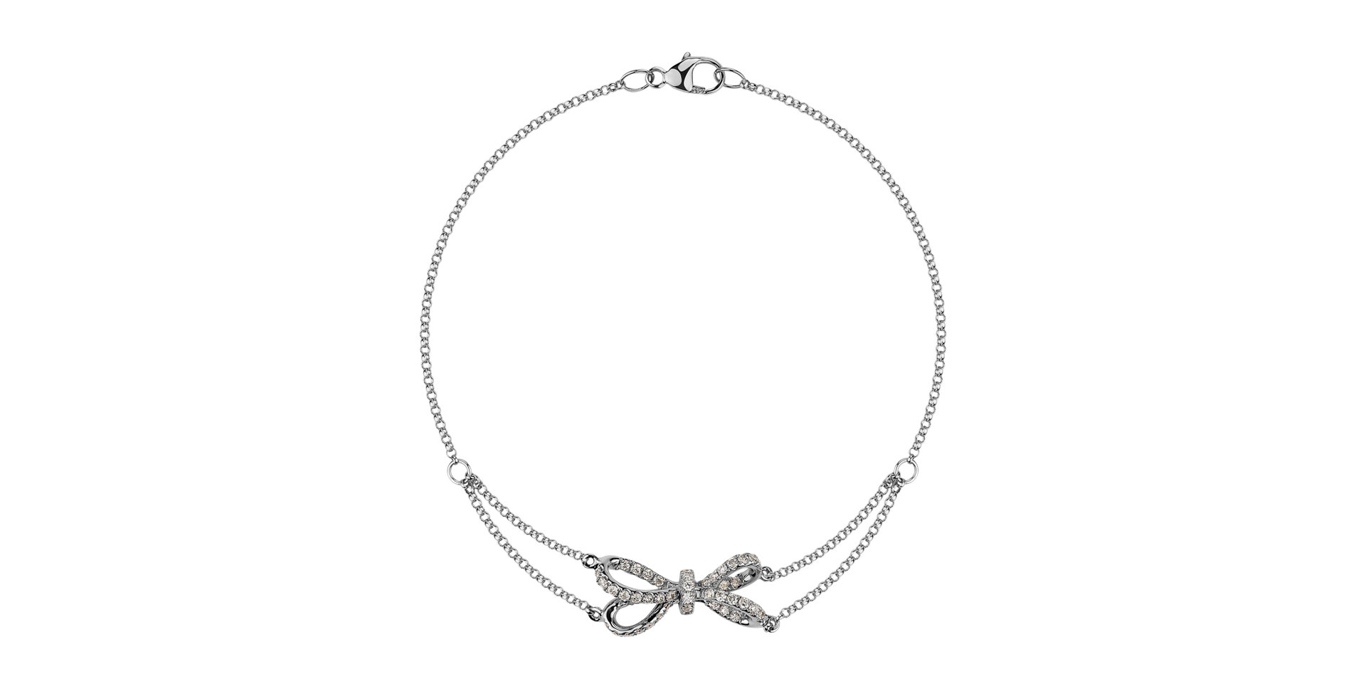 Náramok s diamantmi Delicate Bow