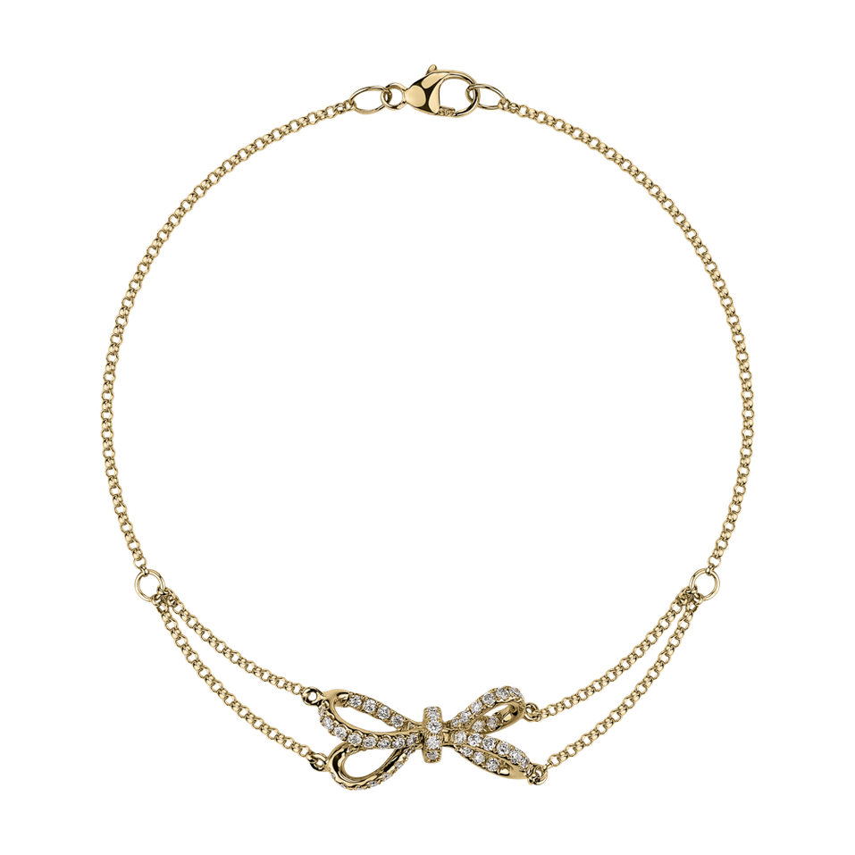 Náramok s diamantmi Delicate Bow