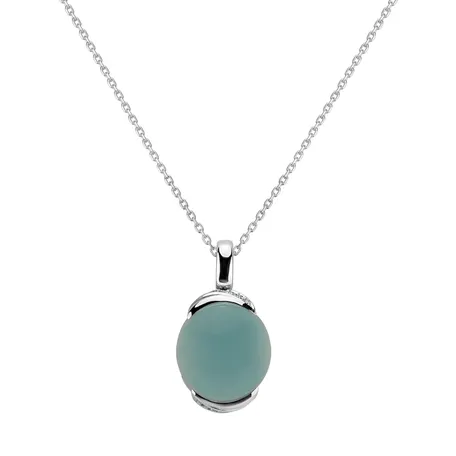 Přívěsok s chalcedonom a diamantmi Bubble Blossom