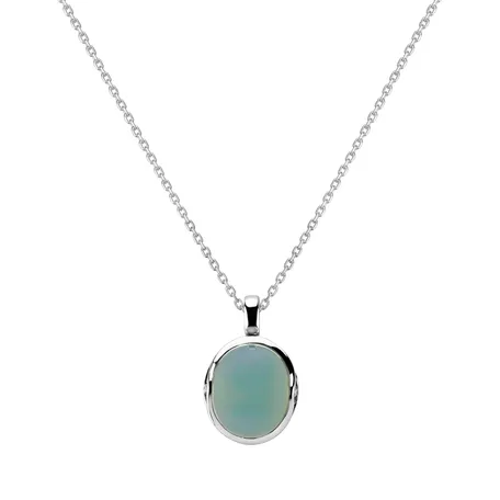 Přívěsok s chalcedonom a diamantmi Fairytale Drop