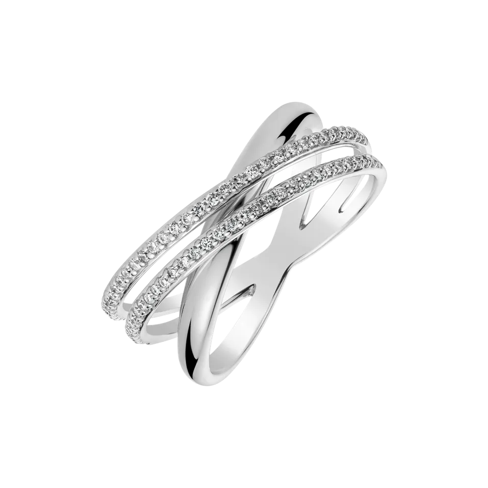 Prsteň s diamantmi Sparkle Orbit