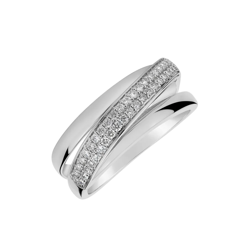 Prsteň s diamantmi Eternity Ray
