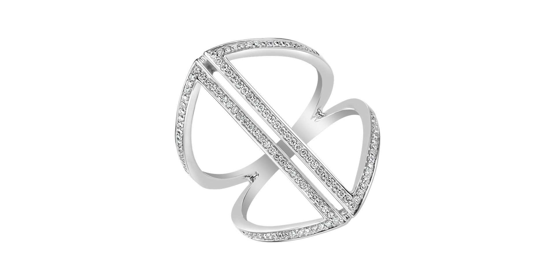 Prsteň s diamantmi Tinted Aura