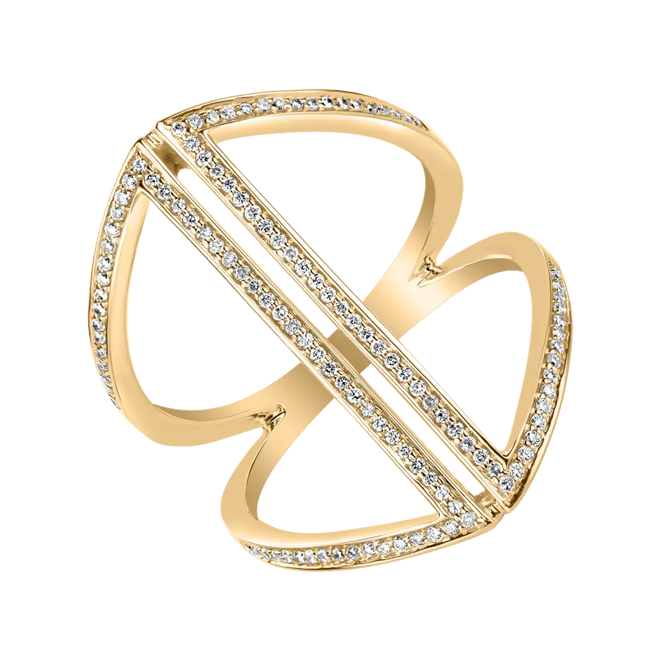 Prsteň s diamantmi Tinted Aura