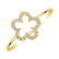 Prsteň s diamantmi Glamour Flower2