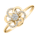 Prsteň s diamantmi Flower2