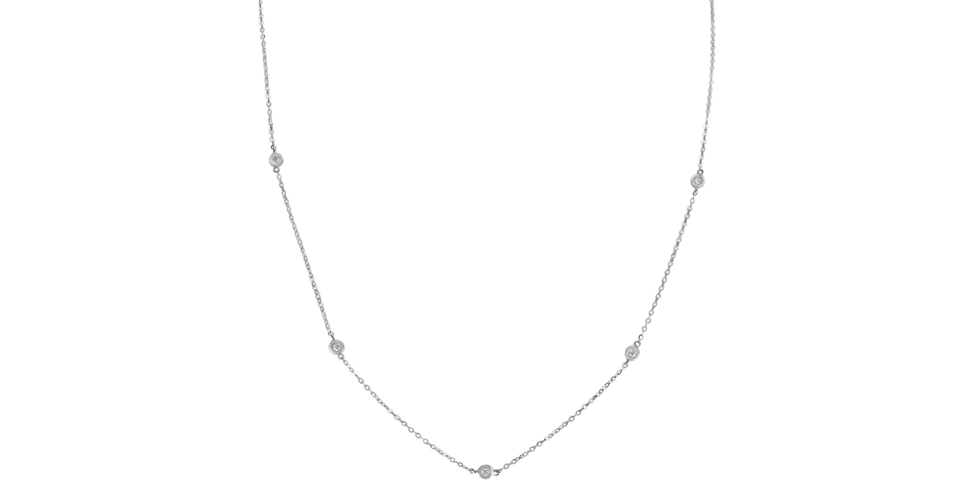 Náhrdelník s diamantmi Dots