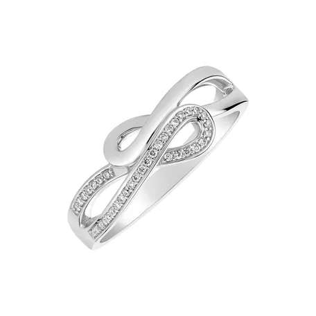 Prsteň s diamantmi Shiny Endlessness