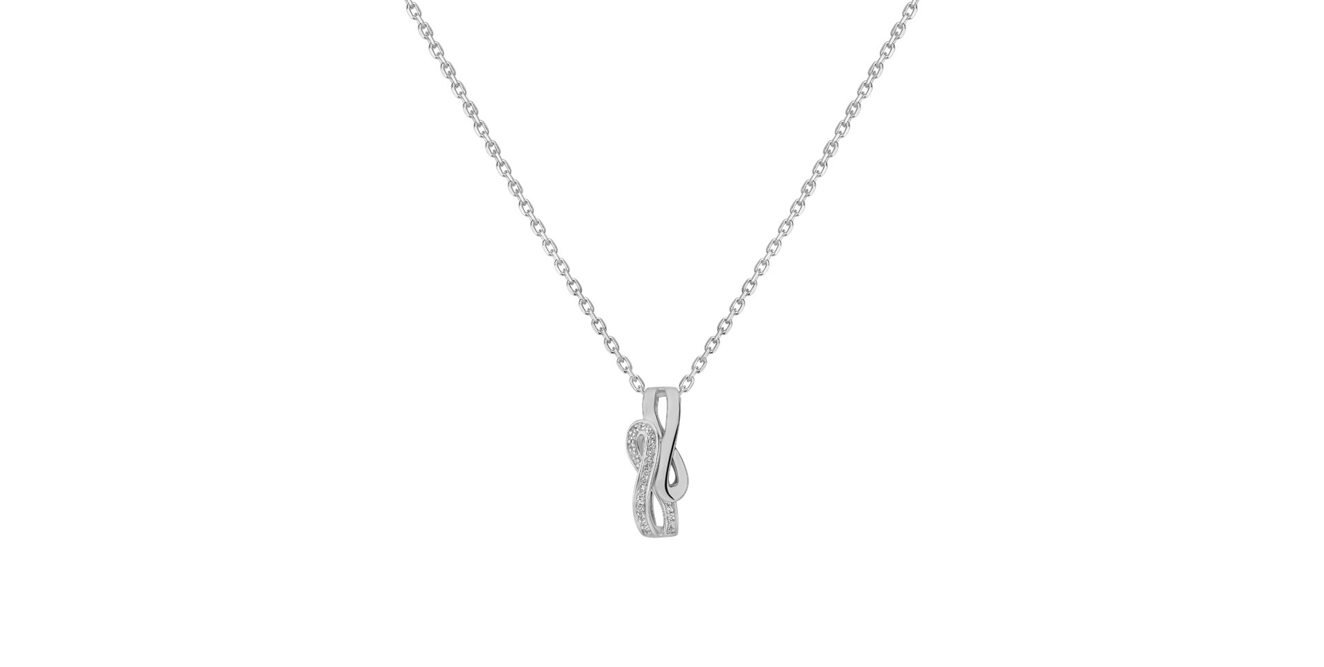 Přívěsok s diamantmi Shiny Loop