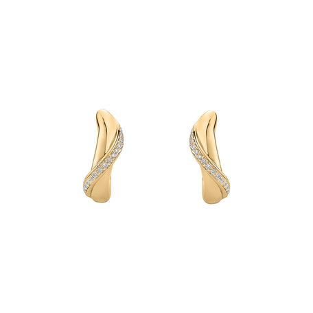 Náušnice s diamantmi Infinite Delight