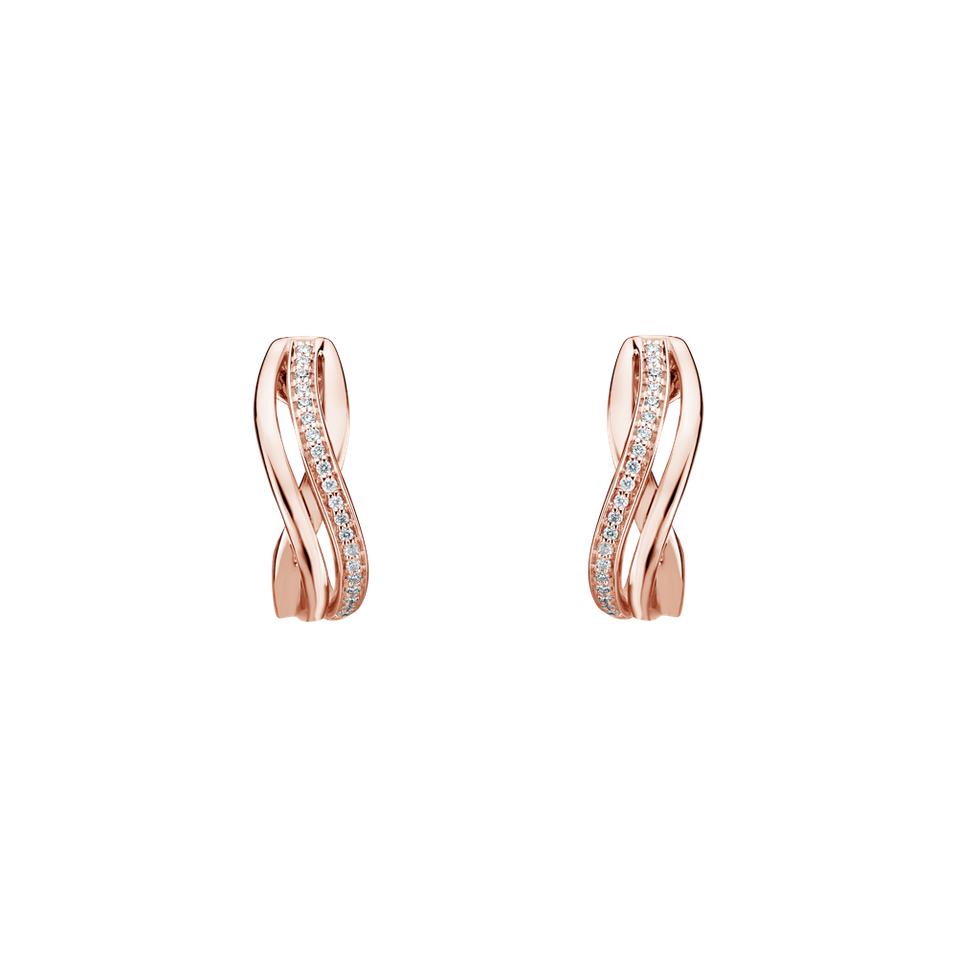 Náušnice s diamantmi Glorious Secret