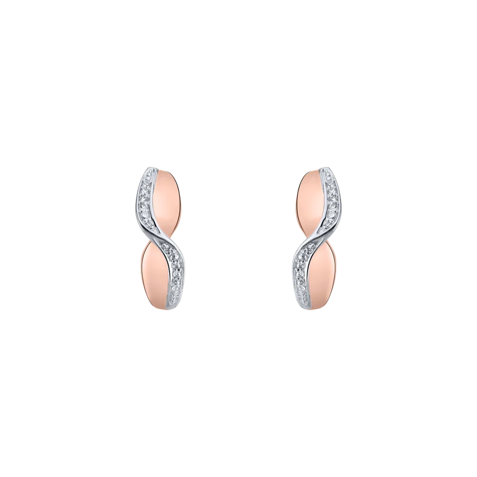 Náušnice s diamantmi Infinite Style