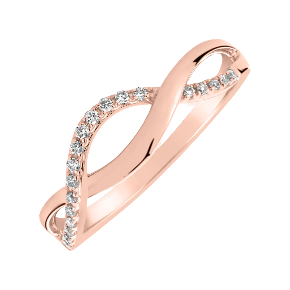 Prsteň s diamantmi Lucid Elegance