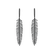 Náušnice s diamantmi Galaxy Feather2