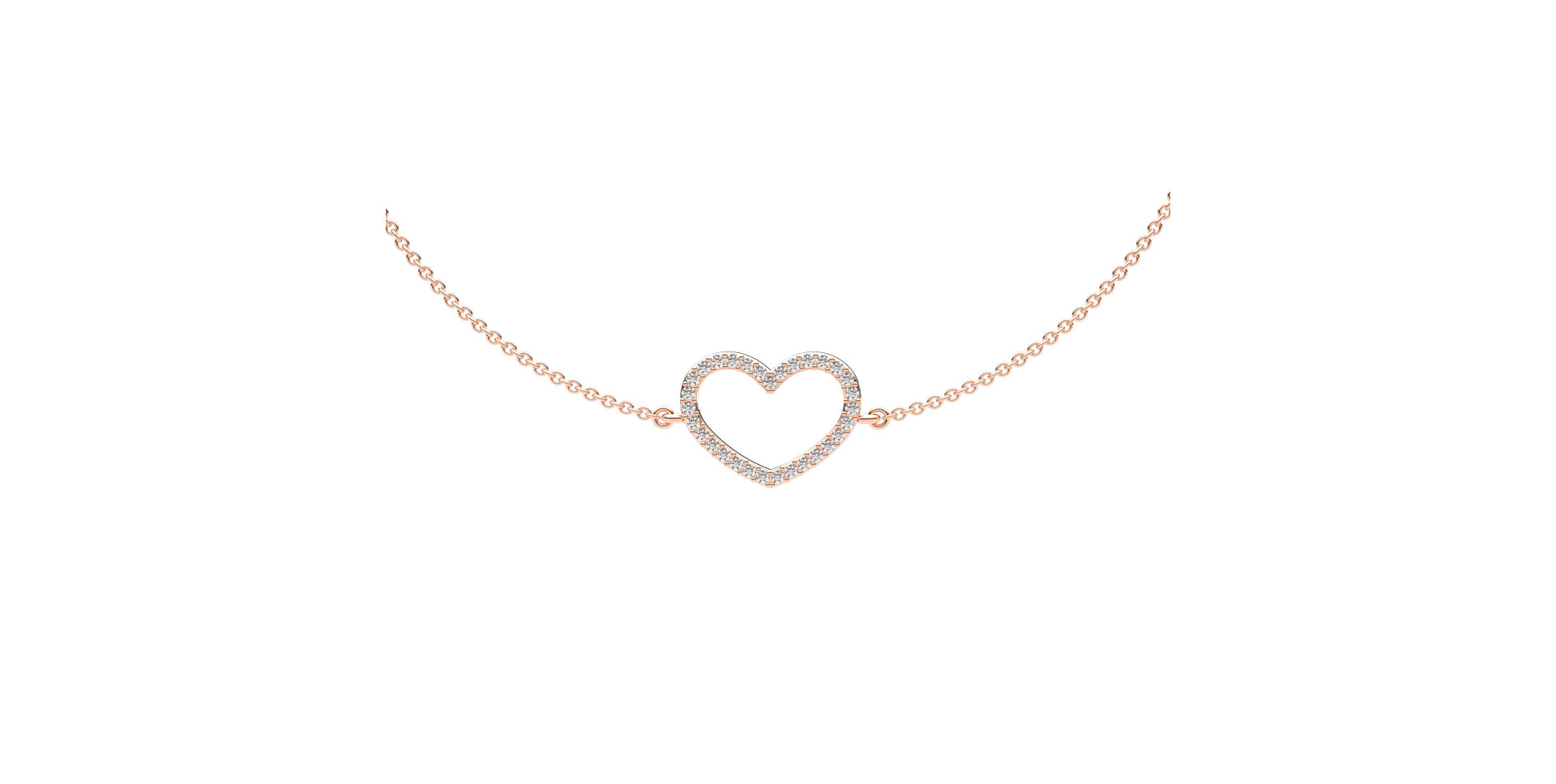 Náramok s diamantmi Heart