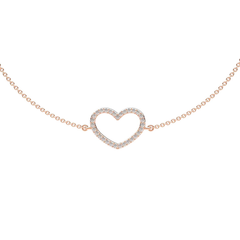 Náramok s diamantmi Heart