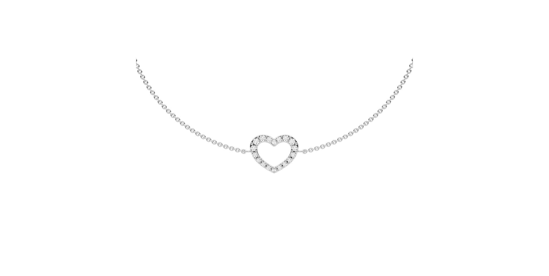 Náramok s diamantmi Heart