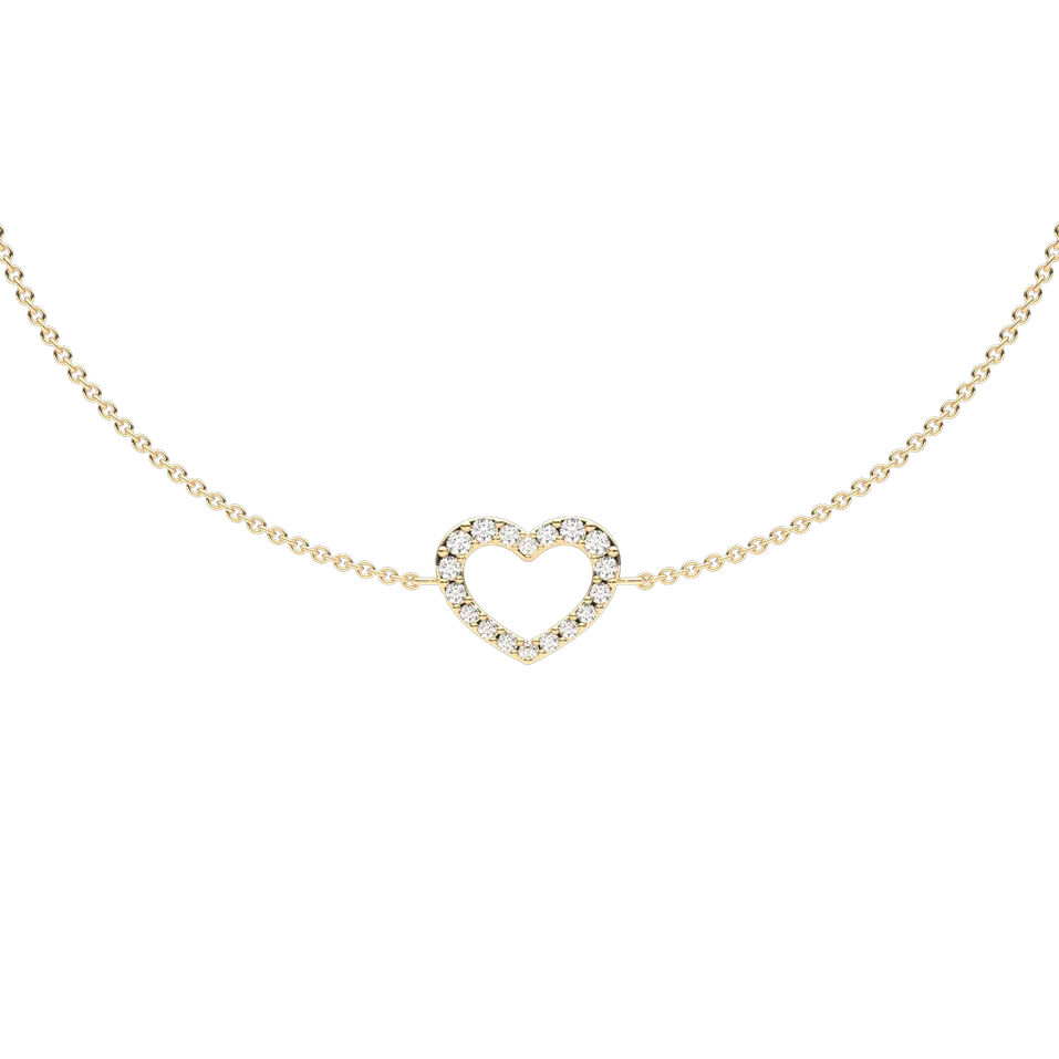 Náramok s diamantmi Heart