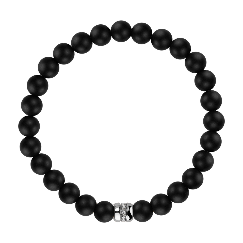 Náramok s diamantmi a achátmi Oracle