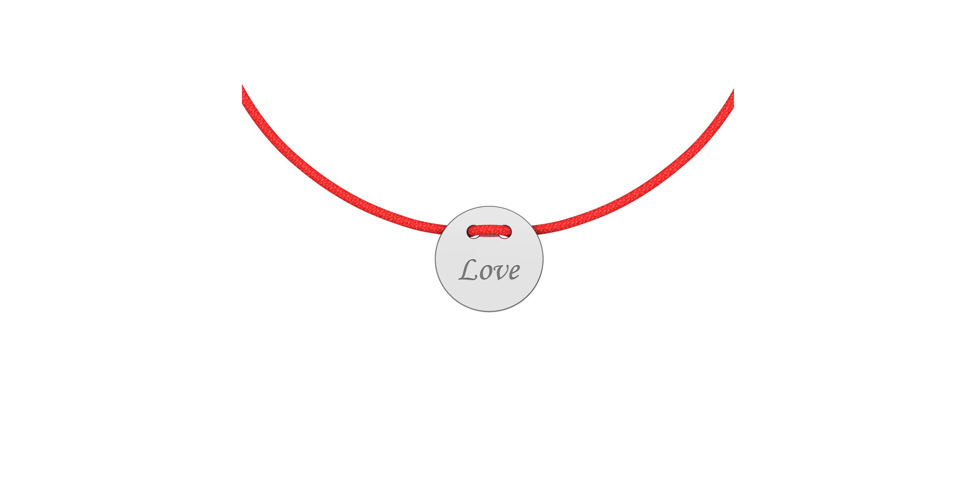 Diamantový náramok so šnúrkou Love