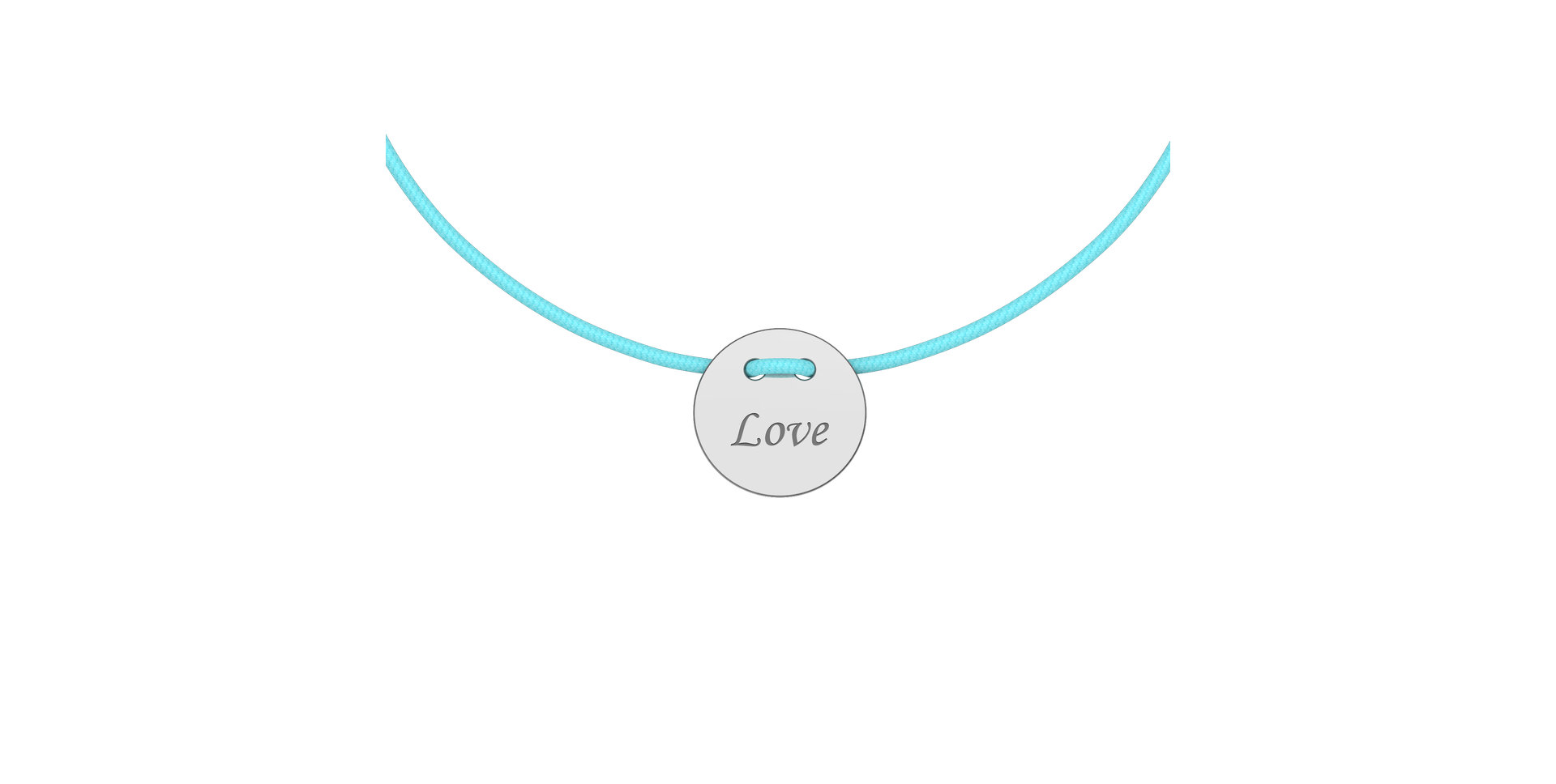 Diamantový náramok so šnúrkou Love