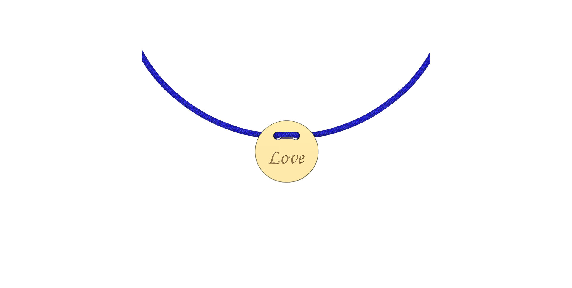 Diamantový náramok so šnúrkou Love