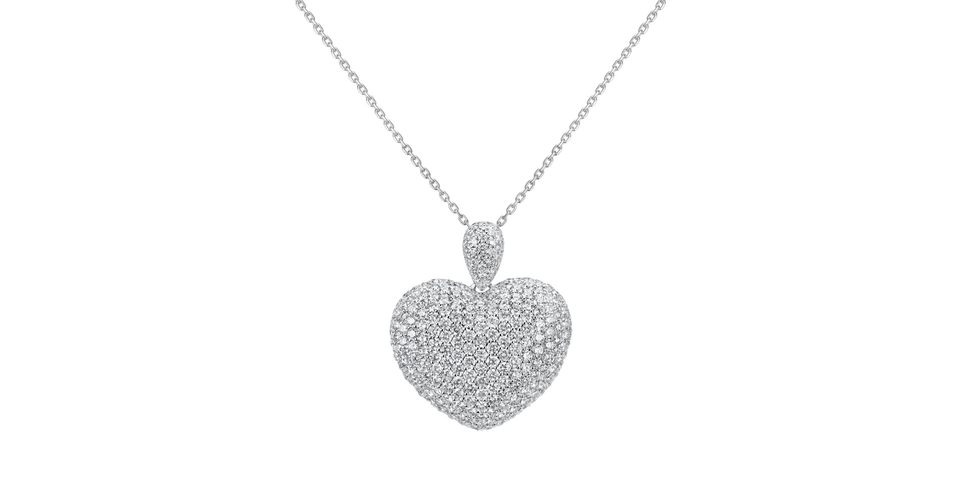 Přívěsok s diamantmi Heart Brilliance