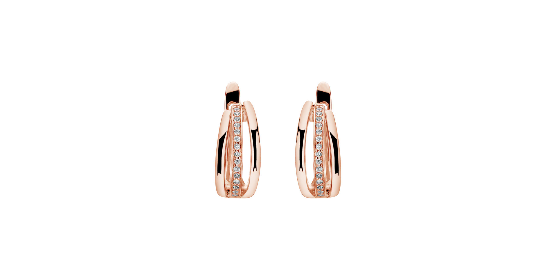 Náušnice s diamantmi Sparkling Memory