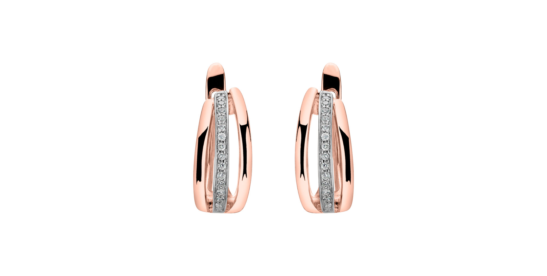 Náušnice s diamantmi Sparkling Memory
