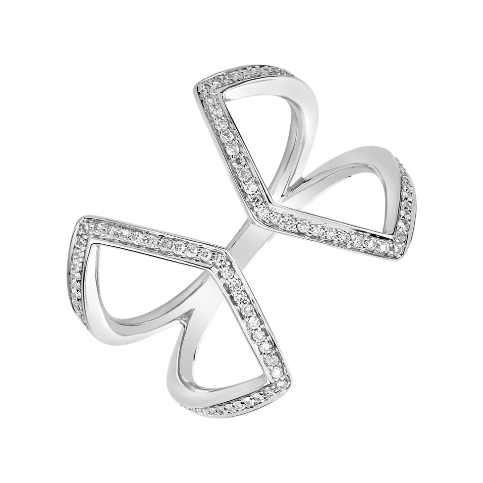 Prsteň s diamantmi Shiny Vanity