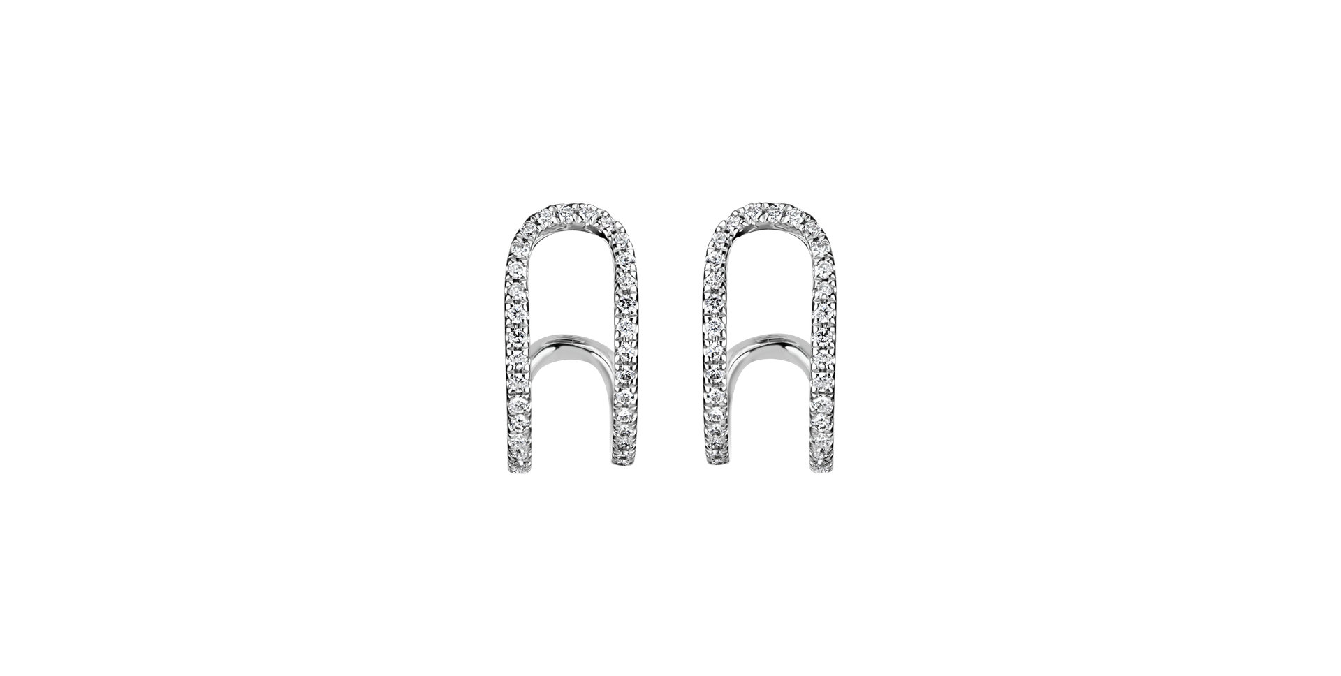 Náušnice s diamantmi Diamond Clip