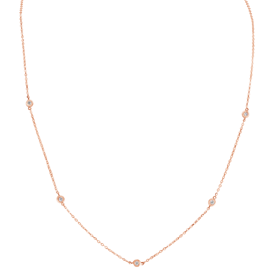 Náhrdelník s diamantmi Dots