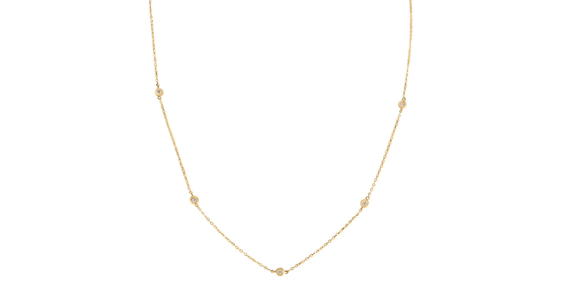 Náhrdelník s diamantmi Dots