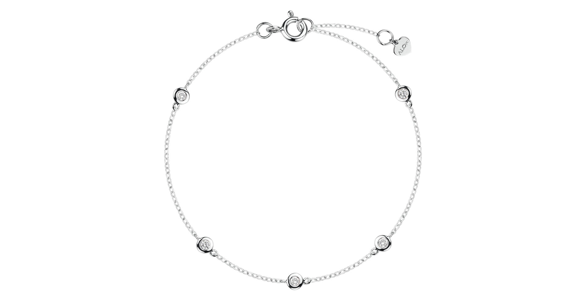 Náramok s diamantmi Dots