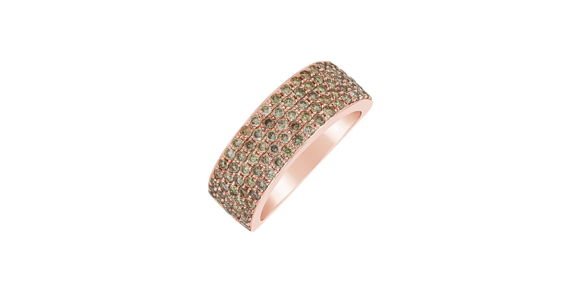 Prsteň s hnedými diamantmi Snake Treasure