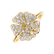 Prsteň s diamantmi Brilliant Flower2