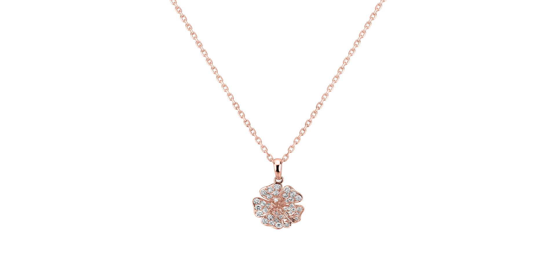 Přívěsok s diamantmi Flower Star