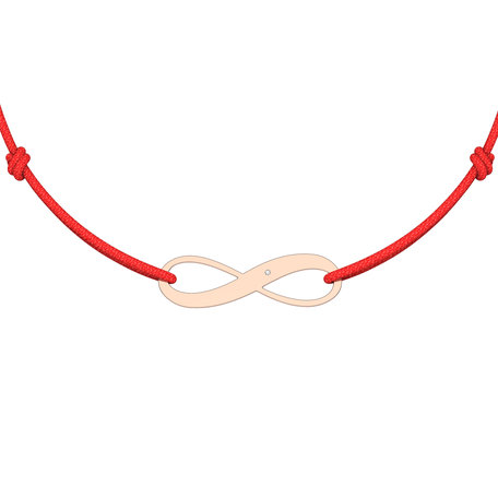 Diamantový náramok so šnúrkou Infinity