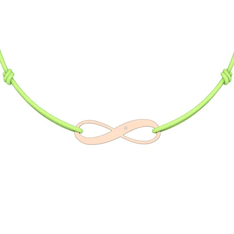 Diamantový náramok so šnúrkou Infinity