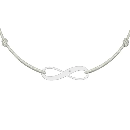 Diamantový náramok so šnúrkou Infinity