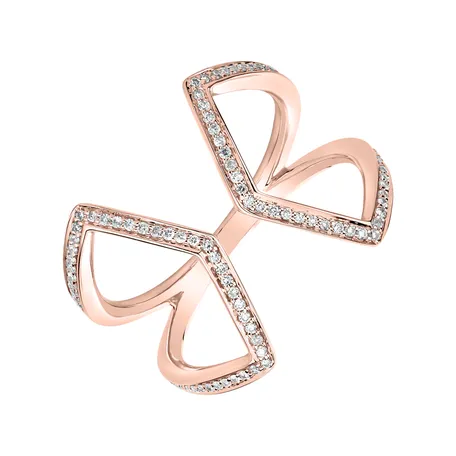 Prsteň s diamantmi Shiny Vanity