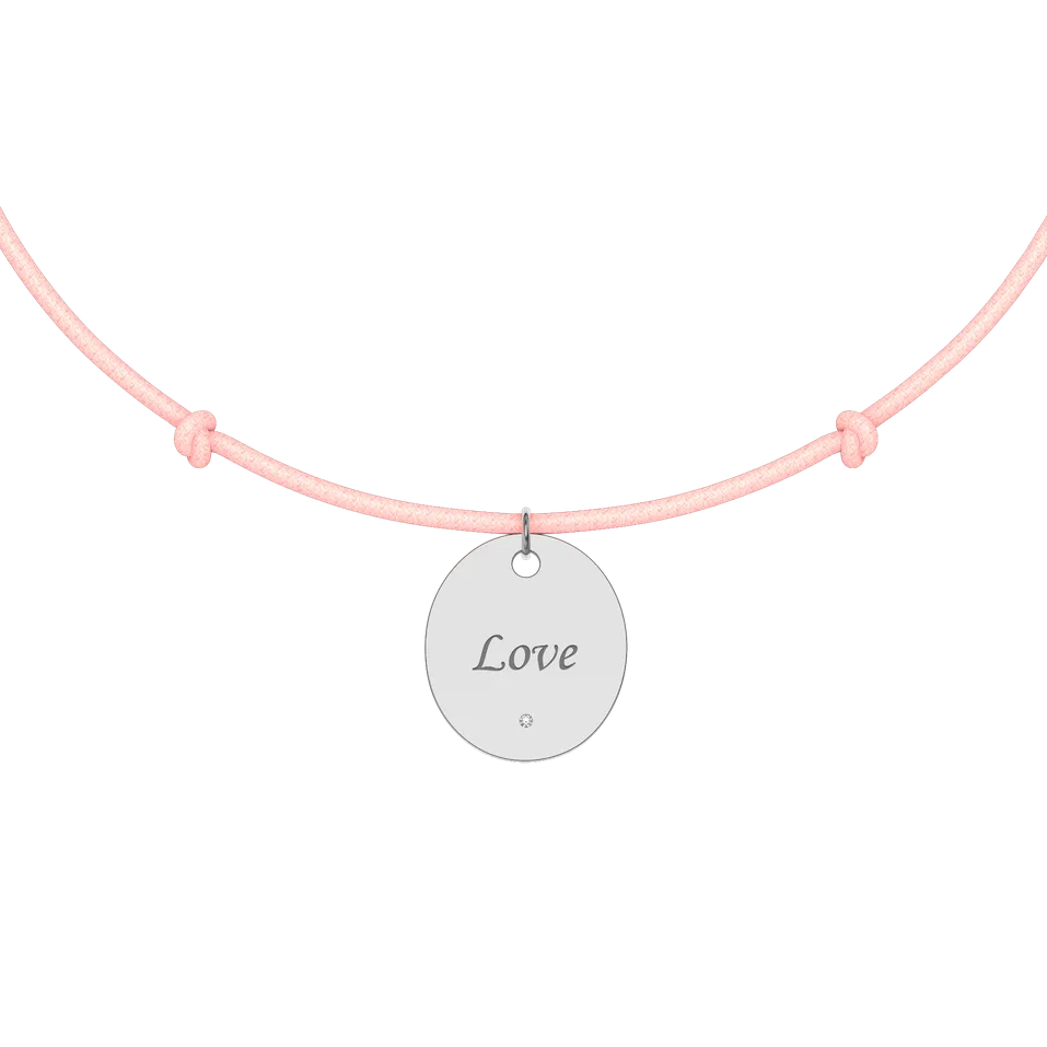 Diamantový náramok so šnúrkou Secret Love