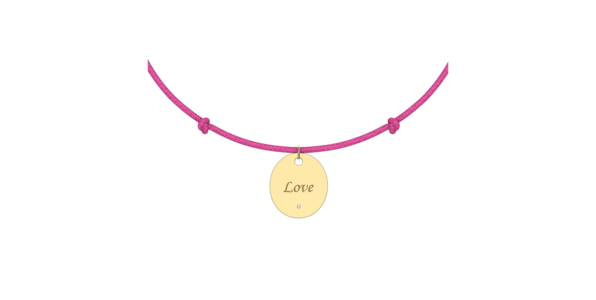 Diamantový náramok so šnúrkou Secret Love